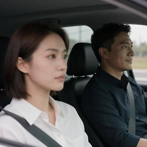 Couple in a Car: A Serious Moment