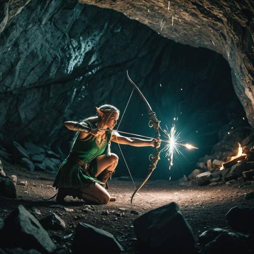 Elf Archer in Mountain Cave