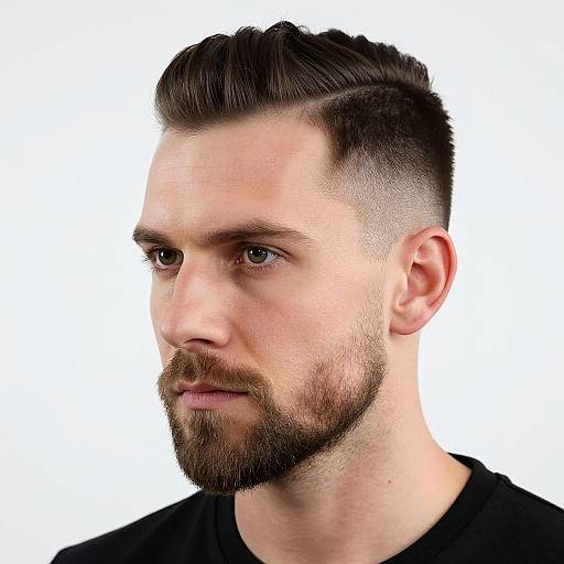 Realistic Portrait of Fit European Man