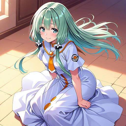 Illustration of Alice carroll, aria (manga) in the style of Sawaya (mizukazu)