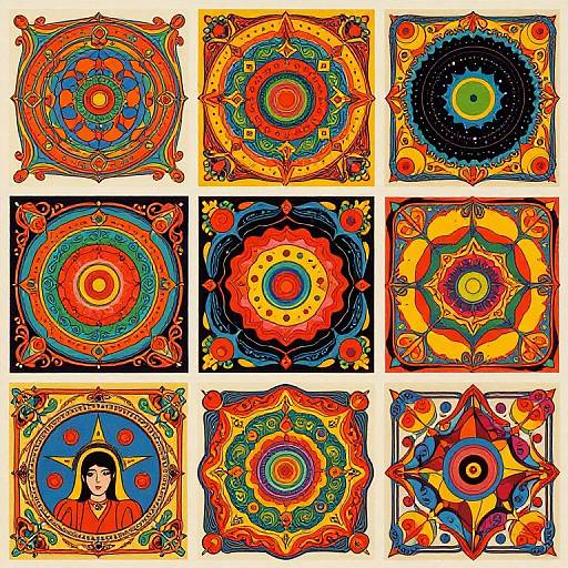 70's Psychedelic Cosmic Album Art