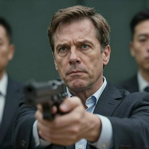 Surprised Man in Dark Suit Scenario