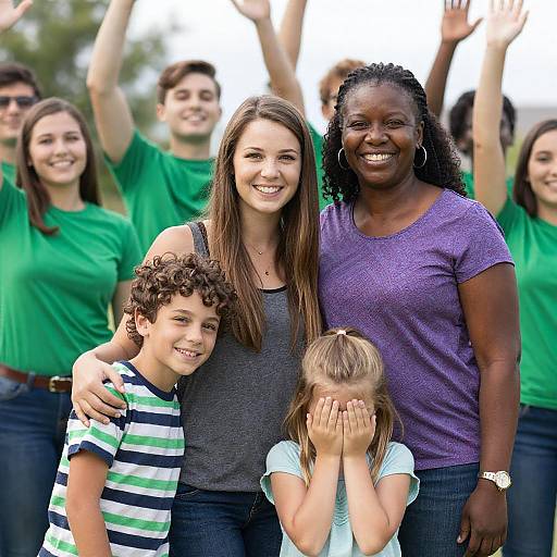 Joyful Gathering of Diverse Friends