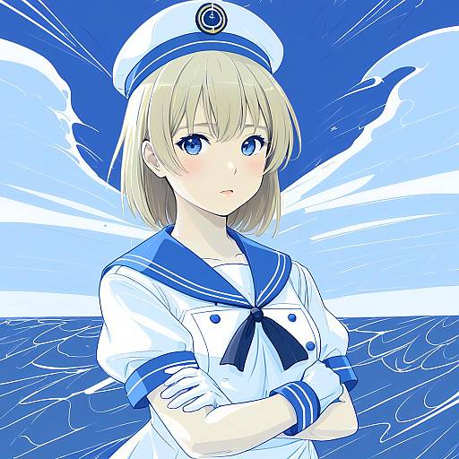 Illustration of Janus (kancolle), kantai collection in the style of Hanazawa suou