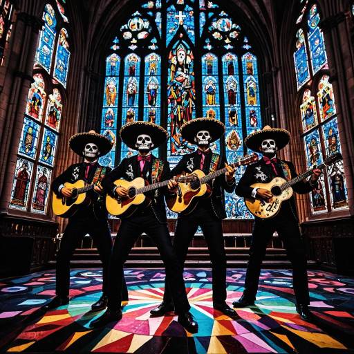 Zombie Mariachi Band in Gothic Cathedral