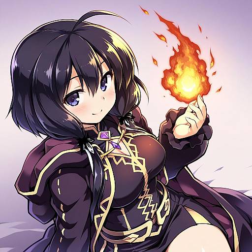 Illustration of Morgan (female) (fire emblem), fire emblem in the style of Tomoshibi hidekazu