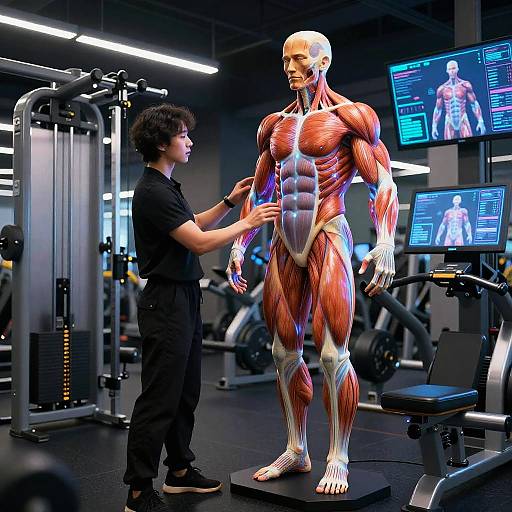 Cyberpunk AI Bodybuilding Assistant