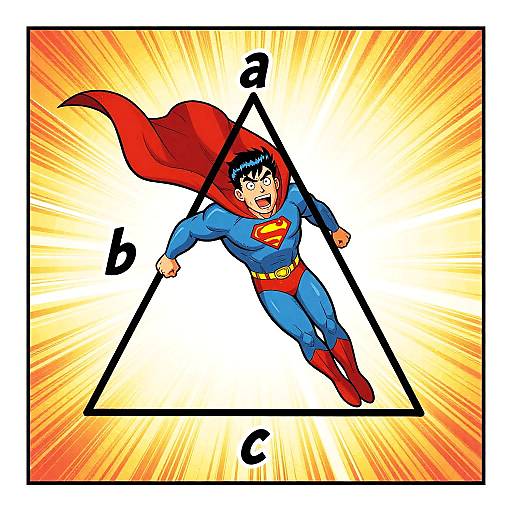Superhero Triangle Teaching Pythagoras