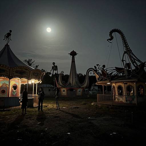 Tim Burton Style Abandoned Carnival