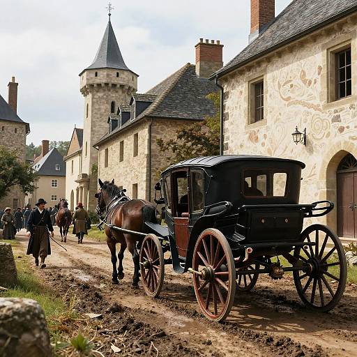 Epic Realistic Medieval City Carriage