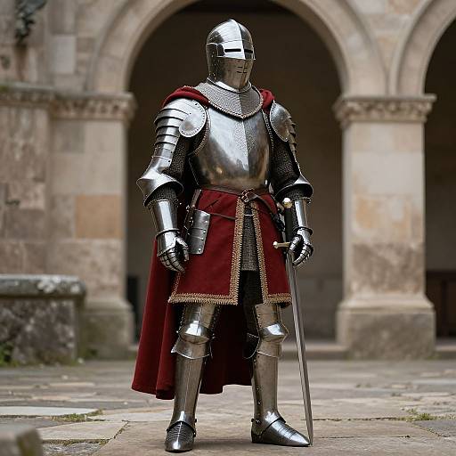 Renaissance Knight in Medieval Armor