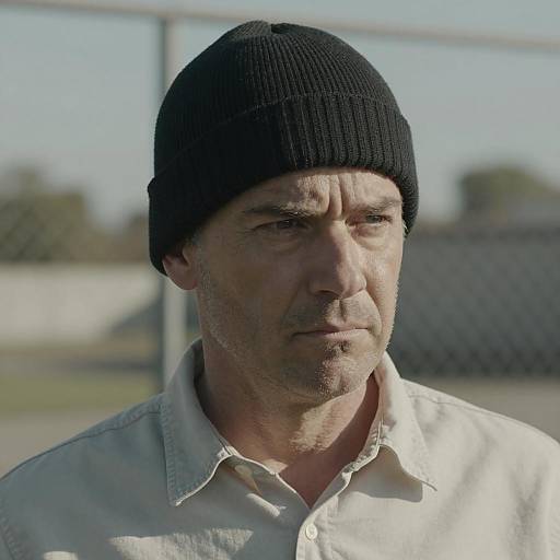 Photograph of a Stern Middle-Aged Man