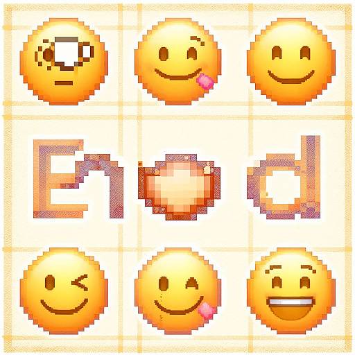 Emoji Mosaic Text Art
