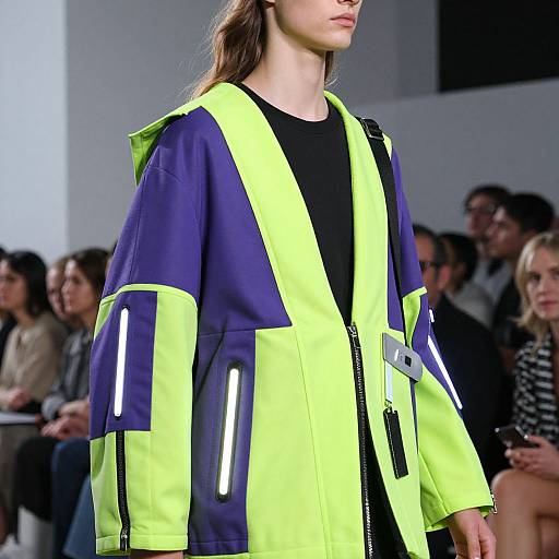 Futuristic Neon Runway Fashion
