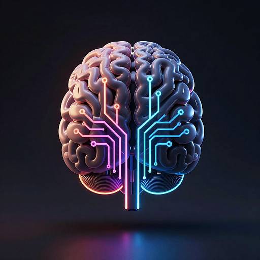 Cyberpunk AI Assistant Logo Design