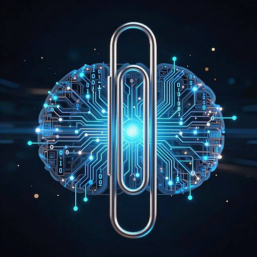 Surreal AI Paper Clip Transformation