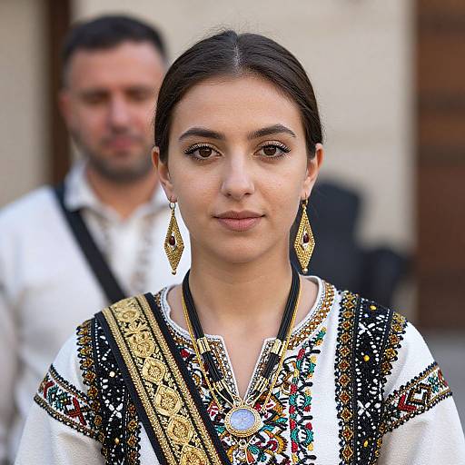 Macedonian Costume Portrait with Jewelry