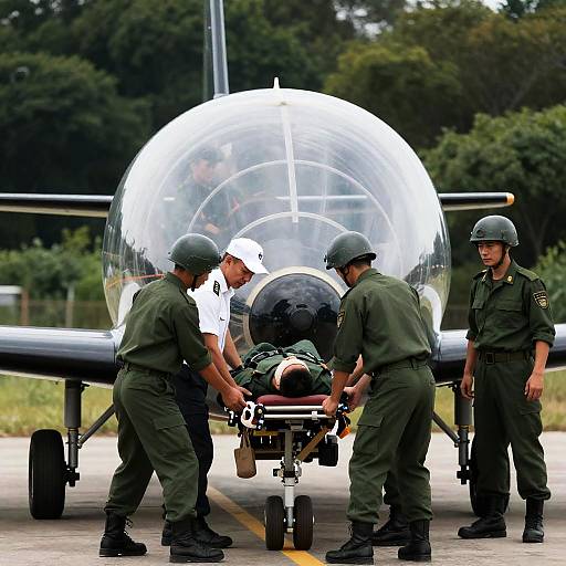 Rescue Mission: Soldiers and Dome Aircraft