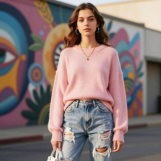 Stylish Teen Fashion Editorial Portrait