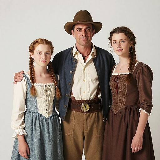 Period Costumed Trio Portrait