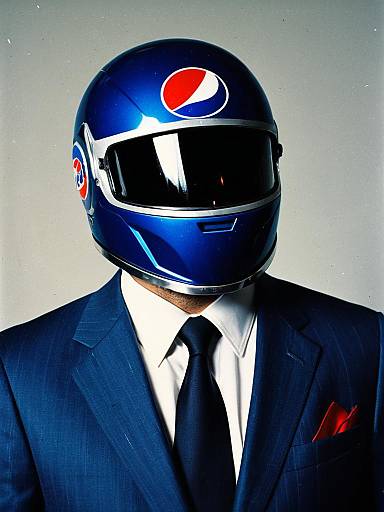 Close-Up of Pepsi Man Suit