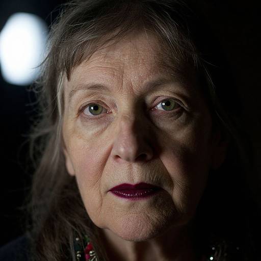 Enigmatic Inuit Portrait in Chiaroscuro