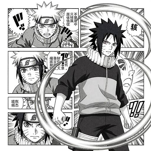 Naruto and Sasuke Epic Manga Rivalry