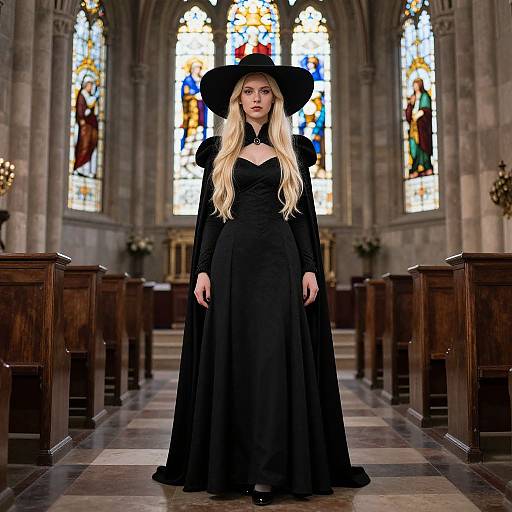 Blonde Jean Grey as Black Queen