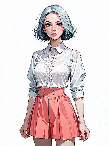 Stylish Summer Look: Woman in Crop Top