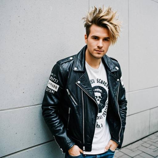 Urban Casual Look with Leather Jacket