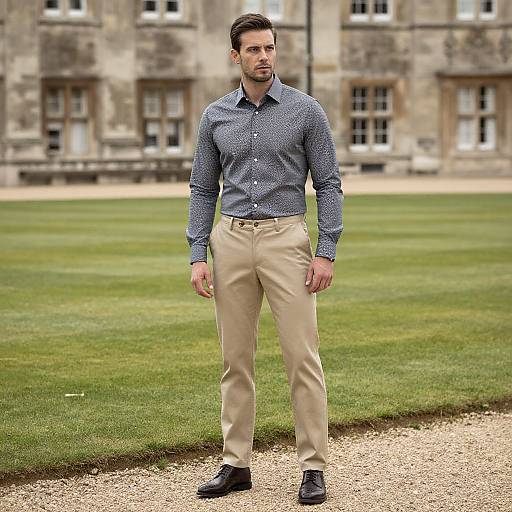 Smart-Casual Man by Historic Columns