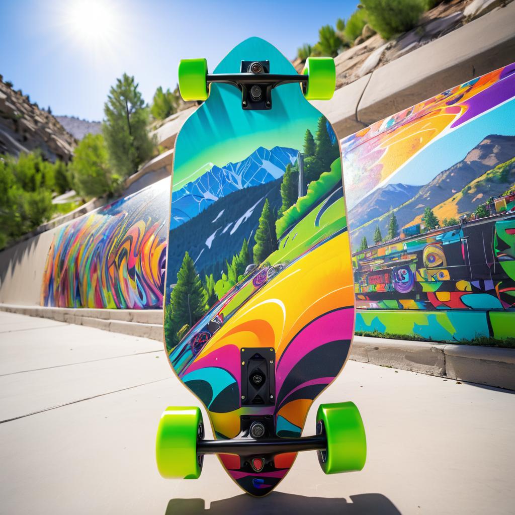 Vibrant Electric Skateboard Adventure in Utah