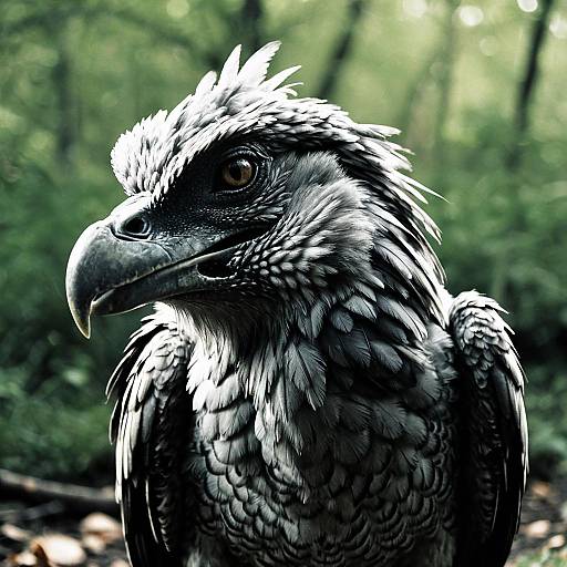 Griffin Bird Close-Up Portrait