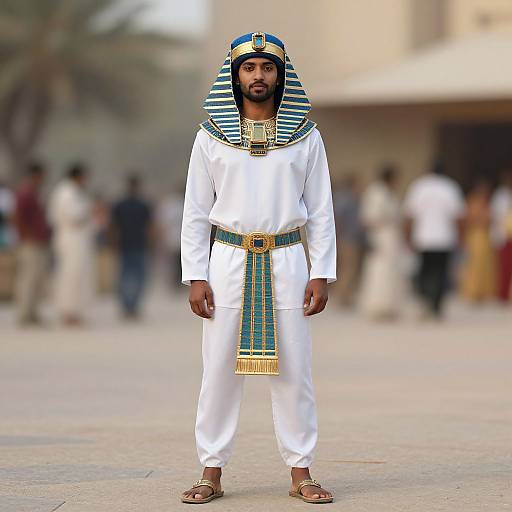 Khufu Costume Male Portrait Outdoors