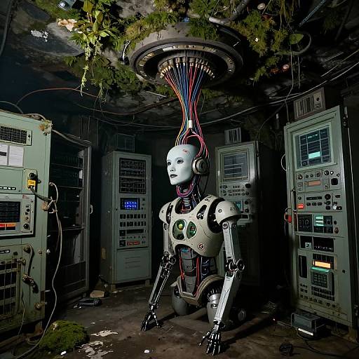 Bioborg Nun in Underground Lab