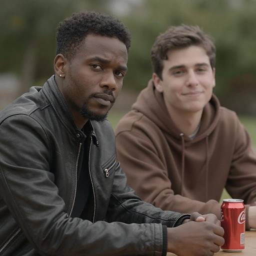 Outdoor Portrait of Two Diverse Men