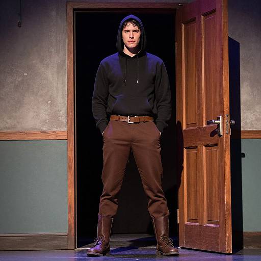 Realistic Male in Stage Door Costume