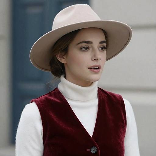 Stylish Portrait of a Woman in Nature
