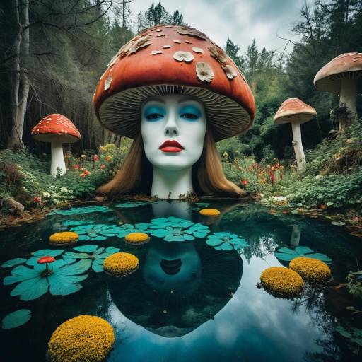 Surreal Abandoned Theme Park Landscape Surreal Abandoned Theme Park Landscape