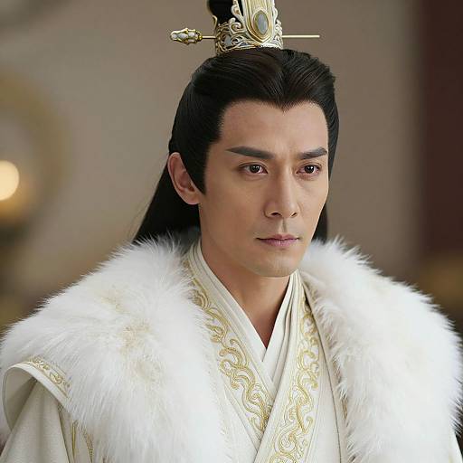 Majestic Asian Emperor in Regal Attire