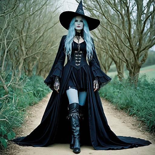 Wicked Witch of the West in Black Gown