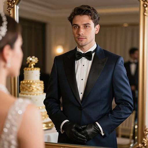 Elegant Evening Wedding Guest Portrait