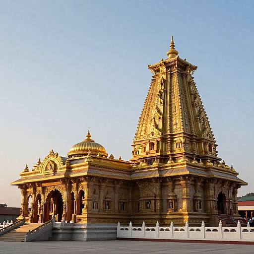 Modern Hindu Temple in Himalayas