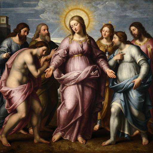 Realistic Mythic Scene with Dramatic Lighting