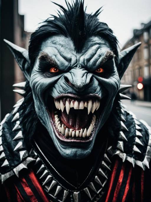 Dramatic Cosplay Portrait of Beast Costume
