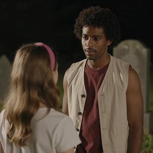 Nighttime Encounter: A Captivating Scene