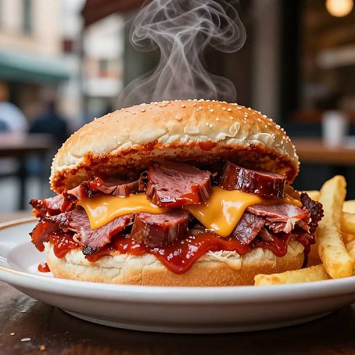 Close-Up Francesinha Sandwich Delight