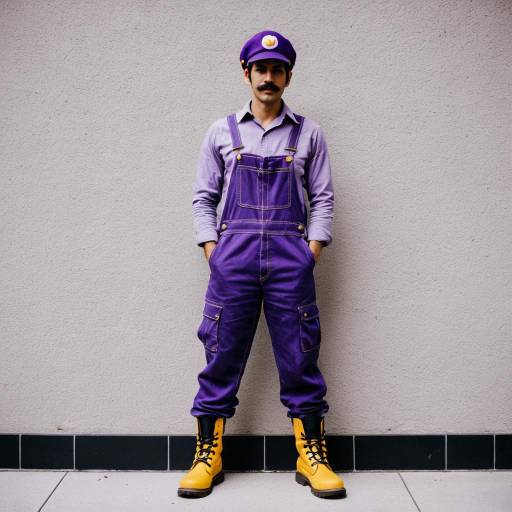 Waluigi Cosplay Full Body Male