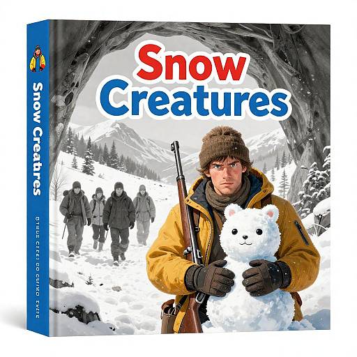 Illustrated Book Cover for Snow Creatures
