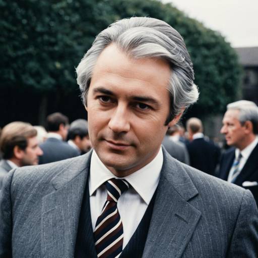 Middle Aged British Man in 1970s Formal Suit